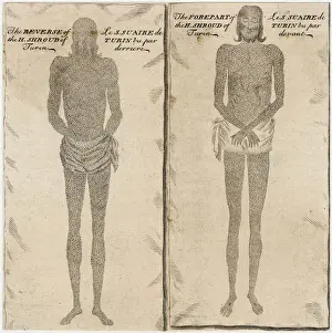 Turin Shroud Prints: 18th Century Print of the Holy Shroud of Turin, 1739