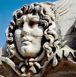 Medusa Head Relief Print, Didyma, Greek Art