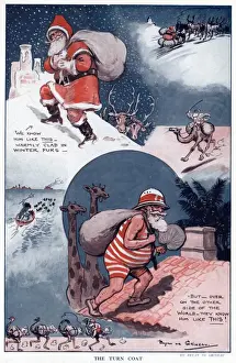 Father Christmas Gifts Prints: The Turn Coat 1925