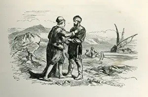 Twelfth Night - Sebastian and Antonio Print, 1862