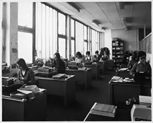 1970s Typing Pool Print