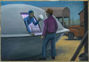 UFO Print: Joe Simonton Encounter in Eagle River, Wisconsin