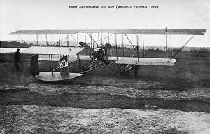 Aviation Collection: Uk Army Aeroplane No. 207 a Maurice Farman Type Royal Ai?
