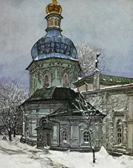 Prints of Kiev: Church of St Nicolas, Lavra Ukraine Prints: Ukraine Print: St Nicolas Church in Kiev's Lavra