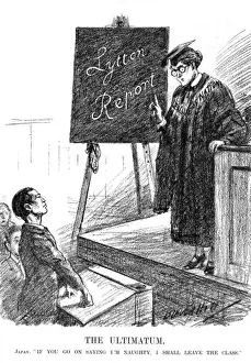 League Of Nations Cartoon Prints: The Ultimatum