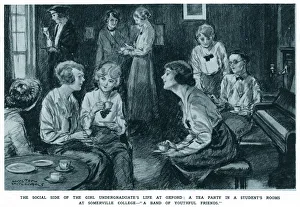 Undergraduate female student tea party, December 1920 Undergraduate female student tea party, December 1920