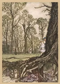 Fairy Folklore Illustrations Prints: Underground Homes
