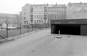 Underground station entrance, East Berlin, Germany Underground station entrance, East Berlin, Germany