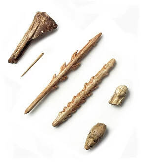 Paleolithic Collection: Upper Palaeolithic tools 18 - 30, 000 years old