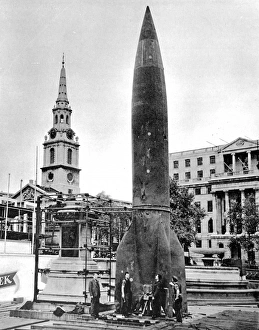 V-2 Rocket in Trafalgar Square, 1945 V-2 Rocket in Trafalgar Square, 1945