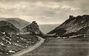 Valley of Rocks Print, Lynton Devon circa 1910
