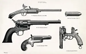 Variety of pistols, incl Colts Deringer pistol / Peacemaker Variety of pistols, incl Colts Deringer pistol / Peacemaker