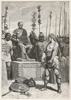 Historical Prints Online Prints: Vercingetorix & Caesar