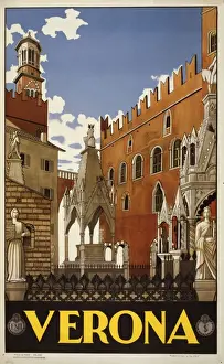 Vintage Travel Posters Italy Prints: Verona