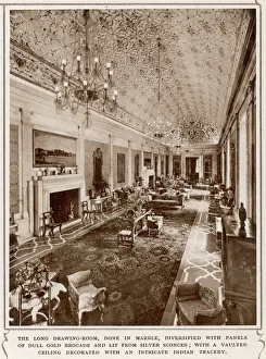 Viceroys House in New Delhi, the Long Drawing-Room Viceroys House in New Delhi, the Long Drawing-Room
