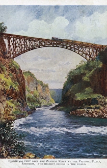Victoria Falls and Zambesi River, Rhodesia (Zimbabwe) Victoria Falls and Zambesi River, Rhodesia (Zimbabwe)