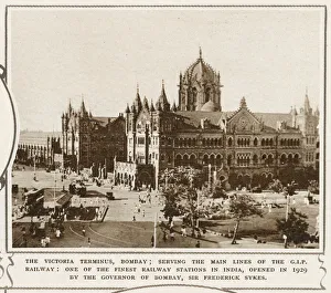 The Victoria Terminus, Bombay The Victoria Terminus, Bombay