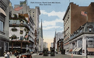 View of 5th Avenue, North from 46th Street in New York City View of 5th Avenue, North from 46th Street in New York City