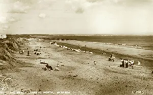 View of the beach at Skipsea, near Driffield, Yorkshire View of the beach at Skipsea, near Driffield, Yorkshire