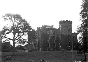 Prints of Side view of Carrowdore Castle, Millisle. (Location: Northern Ireland; County Down; Carrowdore). Date: circa early 1900s Castle Prints: Side View of Carrowdore Castle Print, Northern Ireland