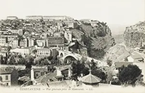 Prints of A view of the Mansoura District, Constantine, Algeria Constantine Prints: Constantine, Algeria Print: A View of the Mansoura District