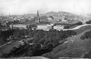 View down over Edinburgh, Scotland from Calton Hill View down over Edinburgh, Scotland from Calton Hill