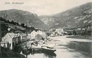 Norwegian Coastal Villages Prints: View of Eide, Hardanger, Norway