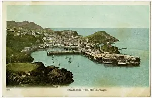 View of Ilfracombe, Devon Print circa 1910s