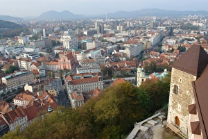 View of Ljubljana, Slovenia, from the castle View of Ljubljana, Slovenia, from the castle