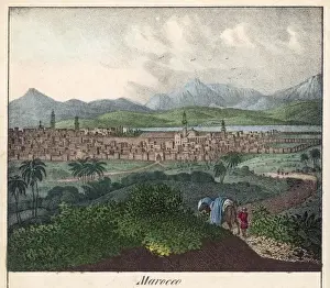 Marrakesh Morocco Prints: View of Marrakesh