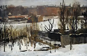 Landscapes Collection: View of the Oosterpark, Amsterdam, in the Snow, 1892, by Geo
