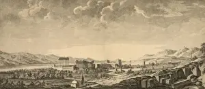 UNESCO World Heritage Site Baalbek Prints: View of the ruins at Baalbec