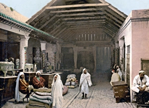 A view in the souk, Tunis, Tunisia, circa 1890s A view in the souk, Tunis, Tunisia, circa 1890s