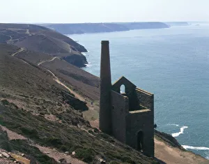 View at Wheal Coates tin mine, St Agnes, Cornwall View at Wheal Coates tin mine, St Agnes, Cornwall
