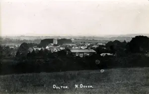 Prints of The Village, Dolton, Winkleigh, near Great Torrington, Devon, England. Date: 1910s Dolton Prints: The Village, Dolton, Devon Print 1910s England