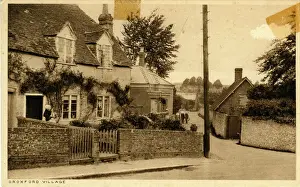 Prints of The Village, Droxford, Southampton, near Shedfield, Hampshire, England. Date: 1920s Southampton Prints: The Village, Droxford Print, 1920s