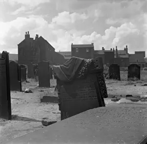 Village Graveyard, Mining Village near Sheffield Print