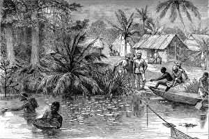 A village on the river Prah during the 2nd Ashanti War A village on the river Prah during the 2nd Ashanti War