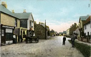 Prints of The Village, Selsey, Chichester, near Bognor Regis, Sussex, England. Date: 1912 Chichester Prints: The Village, Selsey, Chichester Print 1912
