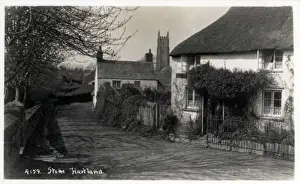 The Village, Stoke, Devon Print 1910s