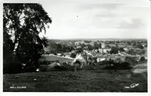 Prints of The Village, Well, Bedale, near Masham, Yorkshire, England. Date: 1940s Well Prints: The Village, Well, Bedale Print, Yorkshire England 1940s