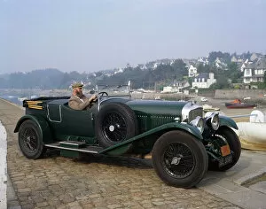 Bentley Collection: Vintage Bentley Speed 6 at Locquirec, Brittany, France