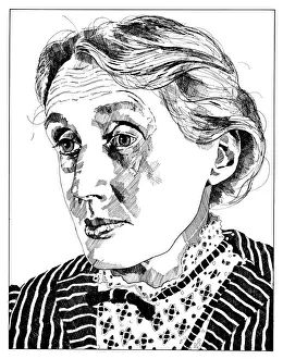 Virginia Woolf Prints: Virginia Woolf Print, Black and White Photograph