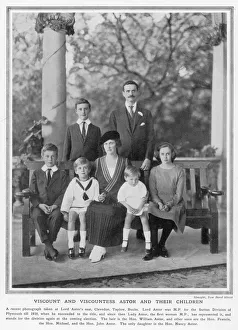 Viscount and Viscountess Astor and their children Viscount and Viscountess Astor and their children