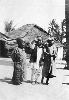 Wa-Toto children in Dar es Salaam, East Africa, WW1 Wa-Toto children in Dar es Salaam, East Africa, WW1