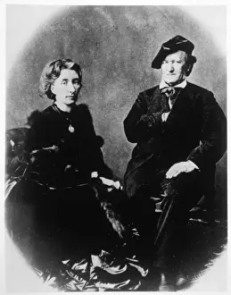 Prints of RICHARD WAGNER German musician, at age 70, with his wife Cosima Music Prints: Richard Wagner Print - German Musician at 70 with Wife Cosima