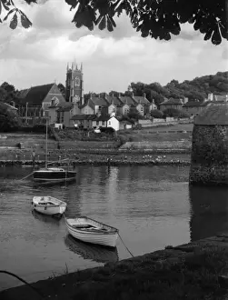 Aberaeron Harbour Print, Wales, 1960s