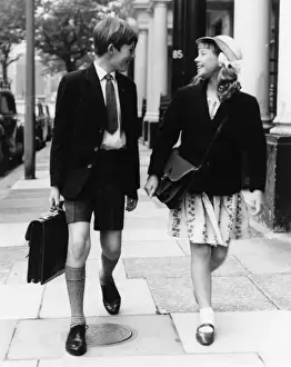 Late 1960s Print - Walking to School