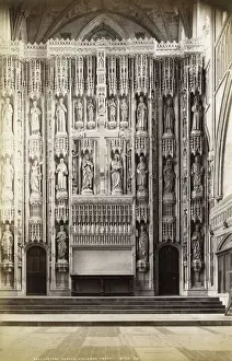 Early 20th Century Print of Wallingford Screen, St Albans Abbey