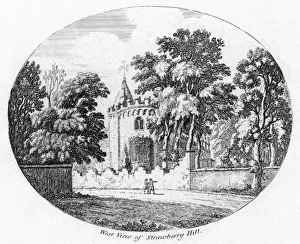 West View of Strawberry Hill Print, 1810